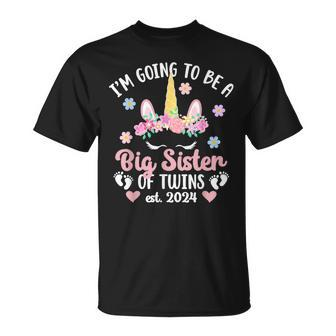 Be Big Sister Of Twins Promoted To Big Sister Of Twins 2024 T-Shirt - Monsterry UK