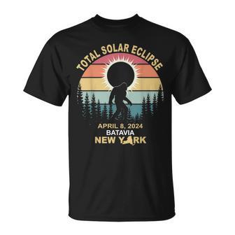 Bigfoot Batavia New York Total Solar Eclipse 2024 T-Shirt - Monsterry AU