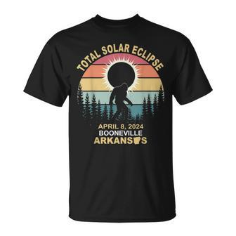Bigfoot Booneville Arkansas Total Solar Eclipse 2024 T-Shirt | Mazezy