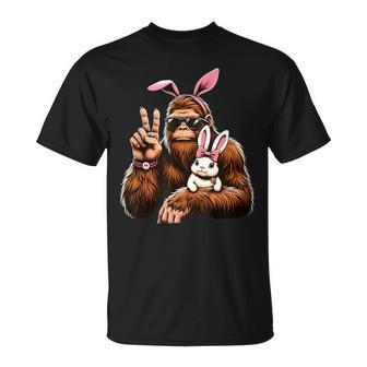 Bigfoot Bunny Easter Day Sasquatch T-Shirt - Seseable
