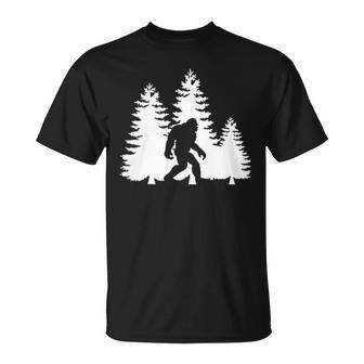 Bigfoot Forest Sasquatch Women T-Shirt - Monsterry