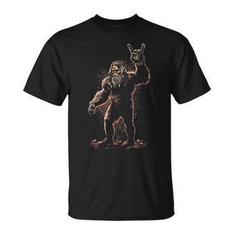 Bigfoot Rock On Sasquatch Rock & Roll Party T-Shirt - Thegiftio UK