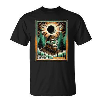 Bigfoot Total Solar Eclipse 2024 Kentucky Sasquatch Vintage T-Shirt - Thegiftio UK