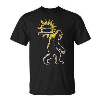Bigfoot Total Solar Eclipse April 8 2024 T-Shirt | Mazezy