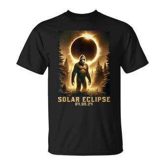 Bigfoot Totality April 8 2024 Total Solar Eclipse T-Shirt - Seseable