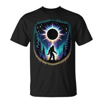 Bigfoot Totality April 8 2024 Total Solar Eclipse T-Shirt | Mazezy