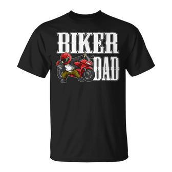 Bike Dabbing Motorcycle Fathers Day Motorbike Biker Dad T-Shirt - Monsterry DE