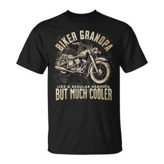 Biker Grandpa Grandad Motorcycle Motorbike Bike Adventure T-Shirt - Monsterry AU