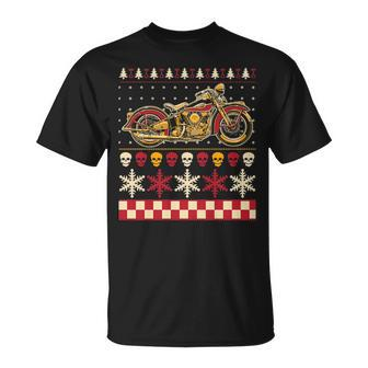 Biker Motorcycle Rider Style Ugly Sweater T-Shirt | Mazezy