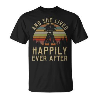 Biker And She Lived T-Shirt | Mazezy