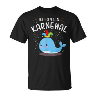 With Bin Ein Karnewal Mit Whale Costume For Carnival T-Shirt - Seseable