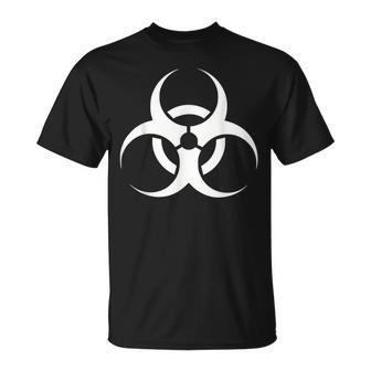 Biohazard-Symbol Herren T-Shirt, Schwarz, Grafik-Design - Seseable