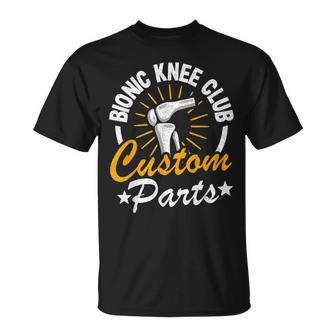 Bionic Knee Club Custom Parts Surgery Knee Replacement T-Shirt - Monsterry DE