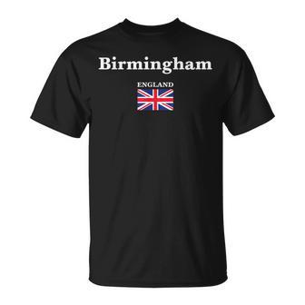 Birmingham England And The Union Jack Flag Of United Kingdom T-Shirt - Monsterry UK