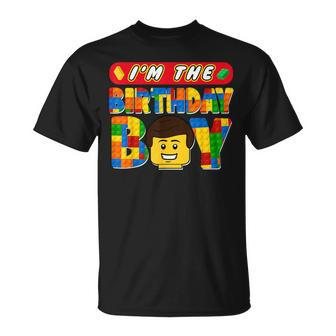 Im The Birthday Boy Building Brick Family Matching T-Shirt - Seseable