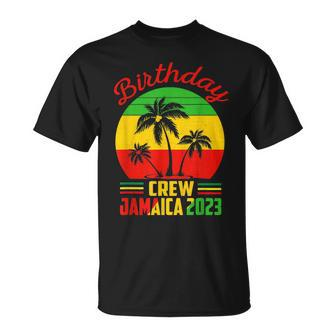 Birthday Jamaica Crew 2023 30Th 50Th Party Matching Retro T-Shirt - Monsterry