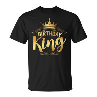 Birthday King Crown Fathers Day Birthday T-Shirt - Thegiftio UK