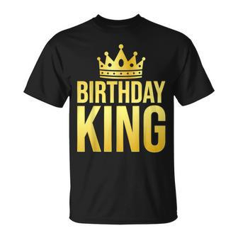 Birthday King Son Or Dad's Birthday Party T-Shirt - Seseable