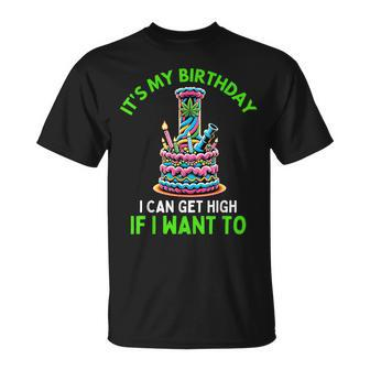 Birthday Marijuana Cannabis Weed 420 Stoner Humor T-Shirt | Mazezy