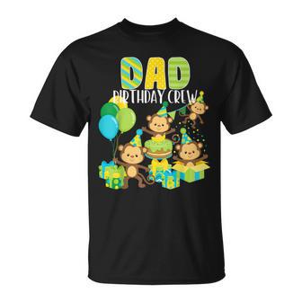 Birthday Monkey Dad Birthday Crew Bday Party Family Matching T-Shirt - Monsterry DE