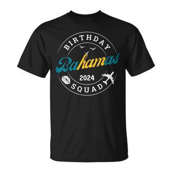 Birthday Squad Bahamas 2024 Trip Party Vacation Matching T-Shirt | Mazezy