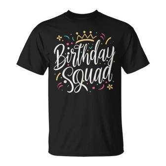 Birthday Squad Princess Tiara T-Shirt | Mazezy