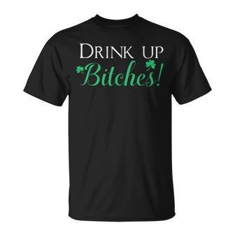 Bitches Drink Up St Patrick's Day Cute T-Shirt - Thegiftio UK