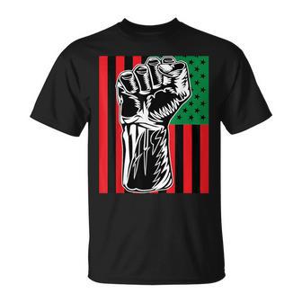 Black Power Flag Pan-African Liberation Marcus Garvey T-Shirt - Monsterry DE