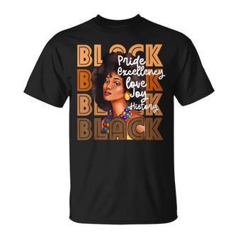 Black Pride Excellency Love Joy History Junenth T-Shirt - Monsterry DE
