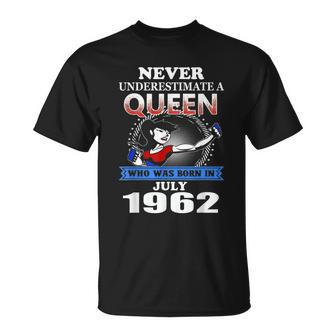 A Black Queen Who Was Born In July 1962 T-Shirt - Monsterry AU