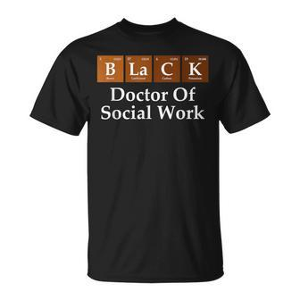 Black History Doctor Of Social Work Graduation T-Shirt | Mazezy UK