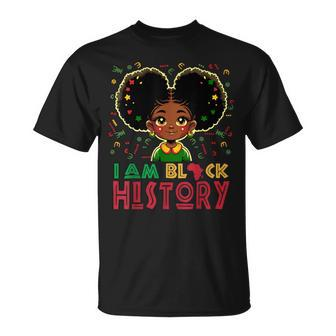 I Am Black History Girls Black History Month T-Shirt - Monsterry DE