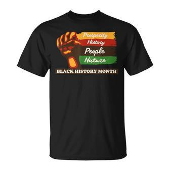 Black History Month African American Pride Fist Women T-Shirt - Seseable