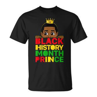 Black History Month Prince African Melanin Boy Toddler Sons T-Shirt - Monsterry DE