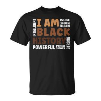 I Am Black History Strong-Proud Black History Month T-Shirt | Mazezy