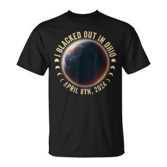 I Blacked Out In Ohio Total Solar Eclipse April 8Th 2024 T-Shirt | Mazezy AU