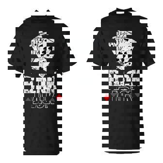 Blackjack America Card Game Casino T-Shirt | Mazezy