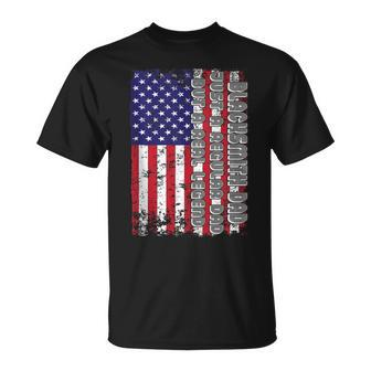 Blacksmith Dad Just A Regular Dad But A Real Legend Us Flag T-Shirt - Monsterry