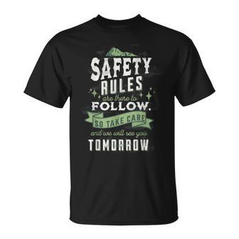 Bleiben Sie Heute Sicher Wir Sehen Uns Morgen Gesundheits- Und Sicherheitszitat T-Shirt - Seseable
