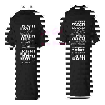 Blessed By God Spoiled By My Husband T-Shirt - Thegiftio UK