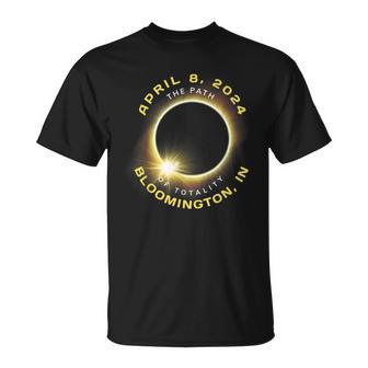 Bloomington Indiana Solar Eclipse Totality April 8 2024 T-Shirt | Mazezy