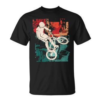 Bmx Cyclist Vintage Boys Bmx Bike T-Shirt - Monsterry UK