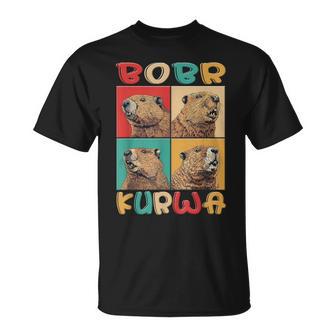 Bobr Kurwa Meme Retro Biber Kurwa T-Shirt - Geschenkecke