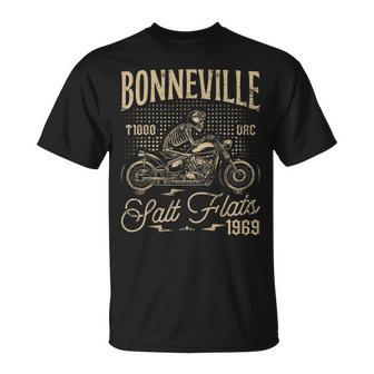 Bonneville Salt Flats Motorcycle Racing Vintage Biker T-Shirt - Monsterry AU