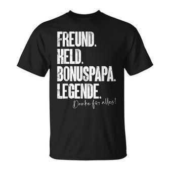 Bonuspapa Bester Step Papa Stepdad Bonus Papa S T-Shirt - Geschenkecke