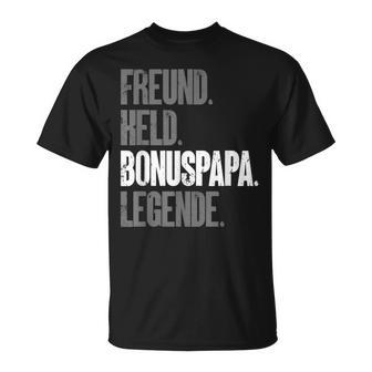 Bonuspapa Bester Stiefpapa Stiefvater Bonus Papa T-Shirt - Geschenkecke