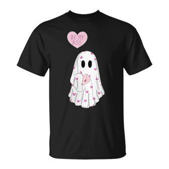 Be My Boo Valentine Cute Heart Ghost Valentine Costume T-Shirt - Monsterry