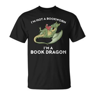 Book Dragon Kein Buchwurm Sondern Ein Dragon T-Shirt - Seseable