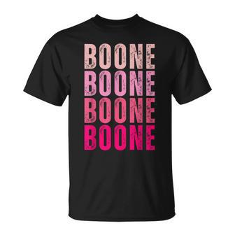 Boone Personalized Name I Love Boone Vintage T-Shirt - Seseable