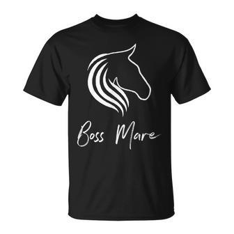 Boss Mare Equestrian Horse Lover T-Shirt - Monsterry CA